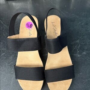 Life Stride Black Sandals for Women